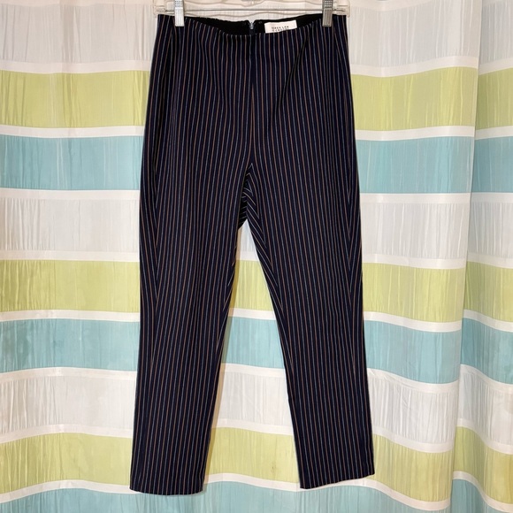 Derek Lam 10 Crosby Striped Back Zip Skinny Pants Sz 6 - Picture 8 of 8